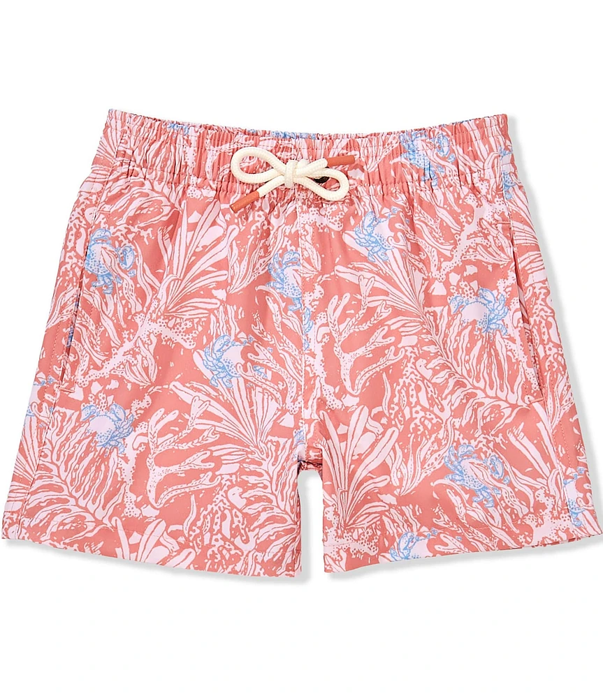 Scene&Heard Little Boys 8-20 Seaweed Crab Swim Trunks