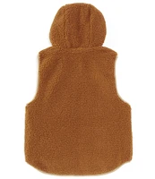 Scene&Heard Big Boys 8-20 Sherpa Lined Reversible Hooded Vest