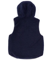 Scene&Heard Big Boys 8-20 Sherpa Lined Reversible Hooded Vest