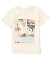 Scene&Heard Big Boys 8-20 Short Sleeve Beach Scene Graphic T-Shirt