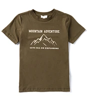 Scene&Heard Big Boys 8-20 Short Sleeve Mountains Graphic T-Shirt