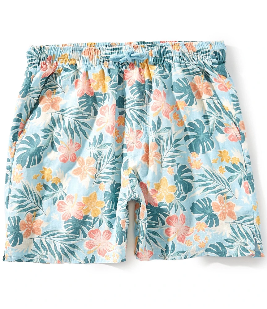Scene&Heard Big Boys 8-20 Tropical Seersucker Shorts