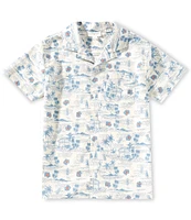 Scene&Heard Big Boys 8-20 Tropical Scene Woven Shirt