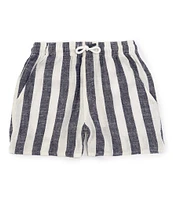 Scene&Heard Big Boys 8-20 Vertical Stripe Linen Blend Seersucker Pull-On Shorts