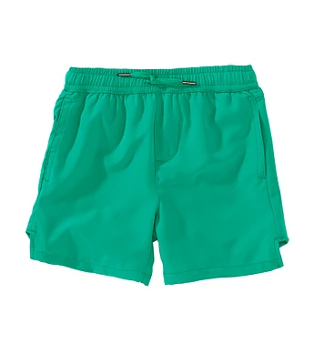 Scene&Heard Little Boys Drawstring Elastic Waist Lined Synthetic Shorts