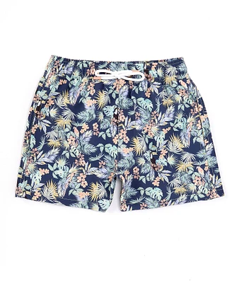 Scene&Heard Little Boys 2T-7 Floral Print Swim Trunks