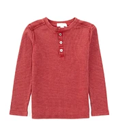 Scene&Heard Little Boys 2T-7 Long Sleeve Thermal Henley Shirt