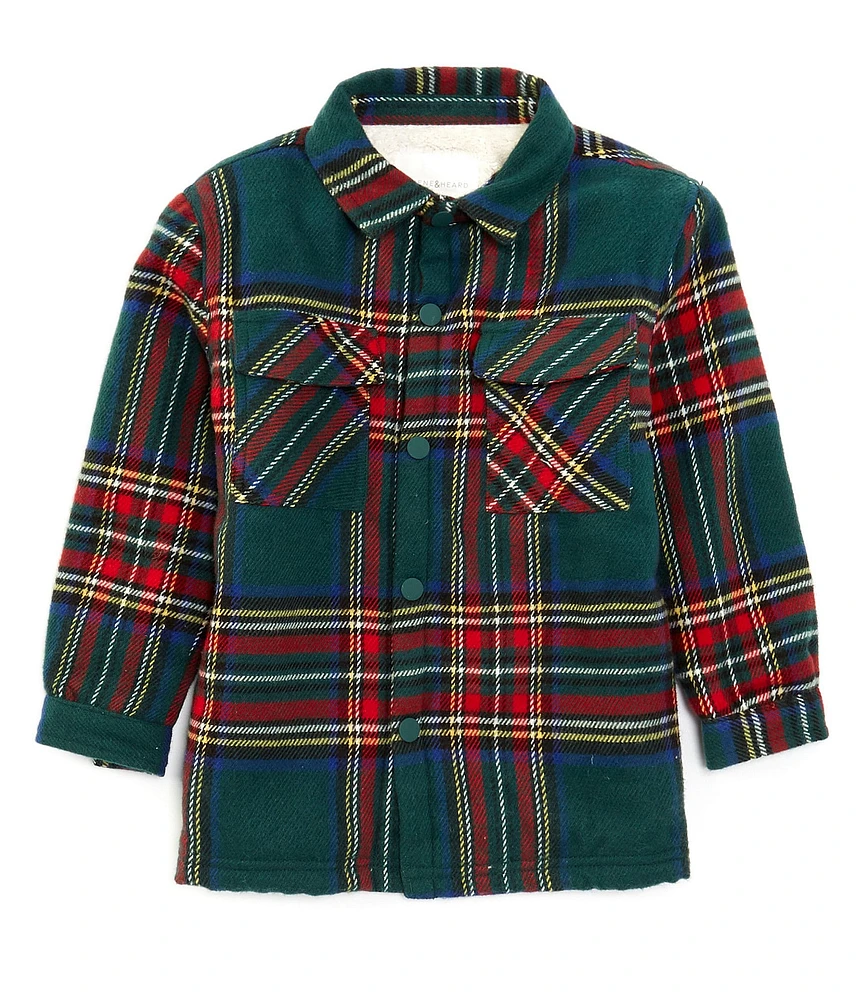 Scene&Heard Little Boys Large Plaid Shacket