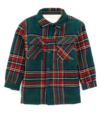 Scene&Heard Little Boys Large Plaid Shacket