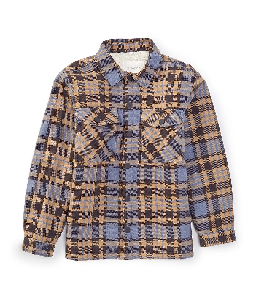 Scene&Heard Little Boys 2T-7 Plaid Shacket