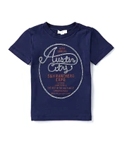 Scene&Heard Little Boys 2T-7 Short Sleeve Austin BBQ Graphic T-Shirt