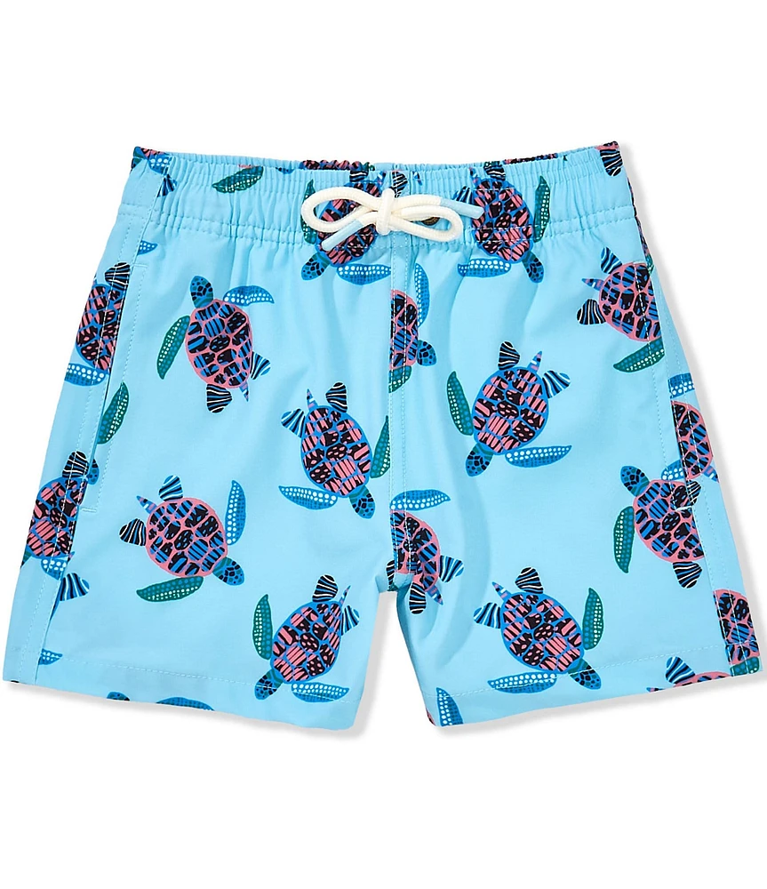Scene&Heard Little Boys 2T-7 Turtle Print Swim Trunks