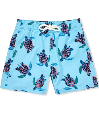 Scene&Heard Little Boys 2T-7 Turtle Print Swim Trunks