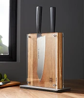 Schmidt Brothers Cutlery Acacia Midtown Magnetic Knife Block