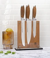 Schmidt Brothers Cutlery Bonded Teak 7-Piece Knife Block Set