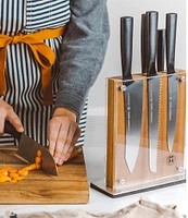 Schmidt Brothers Cutlery Carbon 6 -Piece Knife Block Set