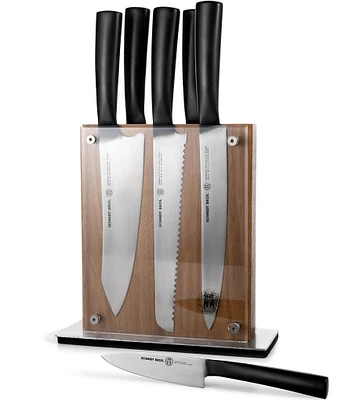 Schmidt Brothers Cutlery Carbon 6 -Piece Knife Block Set