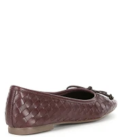 Schutz Arissa Woven Leather Slip On Flats