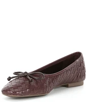 Schutz Arissa Woven Leather Slip On Flats