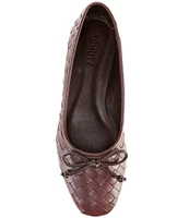 Schutz Arissa Woven Leather Slip On Flats