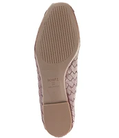 Schutz Arissa Woven Leather Slip On Flats