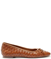 Schutz Arissa Woven Leather Slip On Flats