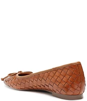 Schutz Arissa Woven Leather Slip On Flats