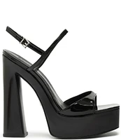 Schutz Arlene Patent Leather Platform Sandals