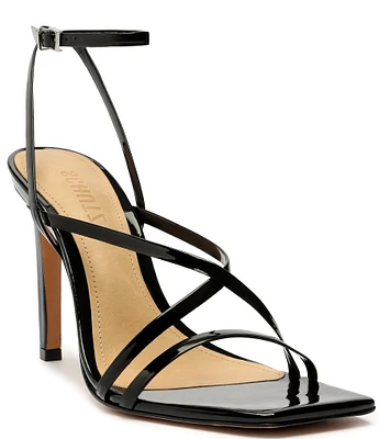 Schutz Bari Patent Leather Strappy Dress Sandals