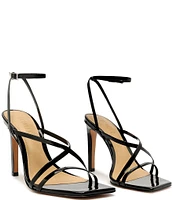 Schutz Bari Patent Leather Strappy Dress Sandals