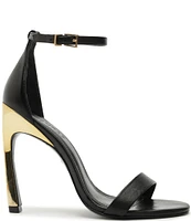 Schutz Cadey-Lee Curve Leather Dress Sandals