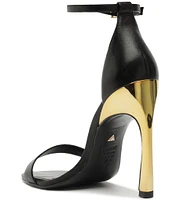 Schutz Cadey-Lee Curve Leather Dress Sandals