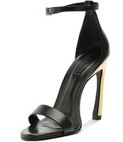 Schutz Cadey-Lee Curve Leather Dress Sandals