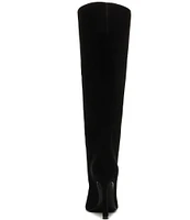 Schutz Cate Curve Tall Nubuck Boots