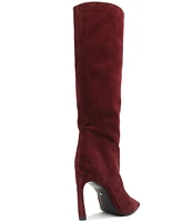 Schutz Cate Curve Tall Nubuck Boots