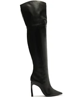 Schutz Cate Leather Over The Knee Boots