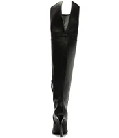 Schutz Cate Leather Over The Knee Boots