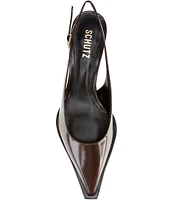 Schutz Daria Patent Leather Slingback Pumps