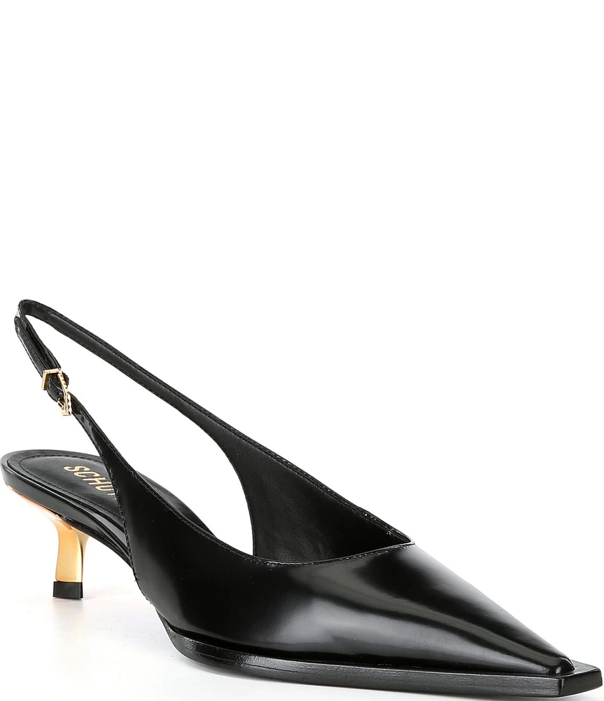 Schutz Daria Patent Leather Slingback Pumps