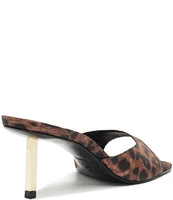 Schutz Dethalia Cheetah Print Slide Sandals