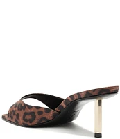 Schutz Dethalia Cheetah Print Slide Sandals