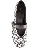 Schutz Eiza Studs Leather Ballet Flats