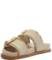 Schutz Enola Sporty Casual Bamboo Buckle Slides