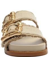 Schutz Enola Sporty Casual Bamboo Buckle Slides