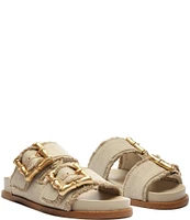 Schutz Enola Sporty Casual Bamboo Buckle Slides