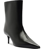 Schutz Frances Leather Dress Booties