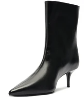 Schutz Frances Leather Dress Booties