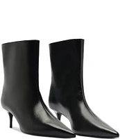 Schutz Frances Leather Dress Booties