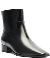 Schutz Helena Leather Dress Booties