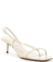 Schutz Heloise Patent Slingback Thong Strappy Dress Sandals